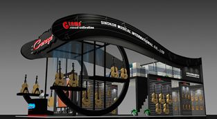 藝寶樂器-展覽設(shè)計(jì),展臺(tái)搭建